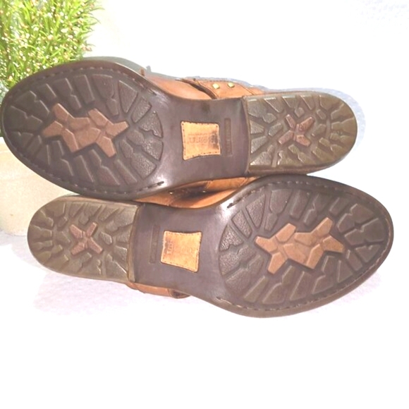BORN MULE HENSLEY CLOG LEATHER WOMENS SIZE 9.5 WESTERN BOOTIE SHOE GUC - Picture 9 of 9